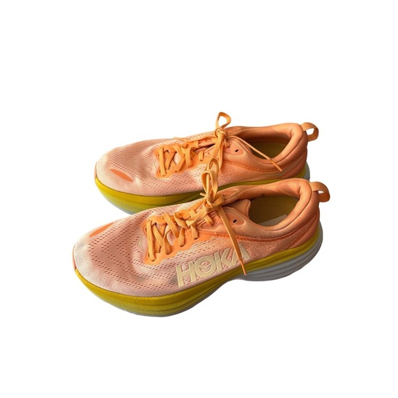 Hoka Running Shoes Peach Size 8 Athletic Sneakers Sz 10.5 Runner Casual Athlete main image 10